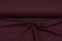 Katoenen Tricot uni bordeaux
