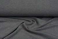 Ottoman Rib jersey donkergrijs melange