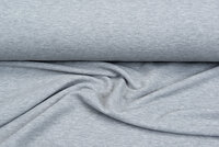 Ottoman Rib jersey lichtgrijs melange