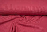 Gebreide wafel big knit koraalrood