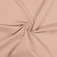 Katoenen tricot zand-beige