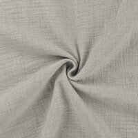 Katoenen Mousseline melange lichtgrijs