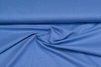 Katoen Poplin uni  melange jeansblauw
