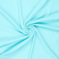 Slub Stone Washed Baumwolle aqua