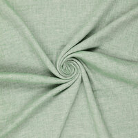Katoenen Mousseline melange chambray mint