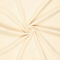 Katoenen mousseline uni licht beige