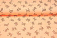 French terry bedruckt game controller neon oranje