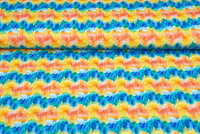Katoenen Tricot bedrukt colorful rainbow