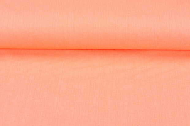Katoenen Stretch neon oranje