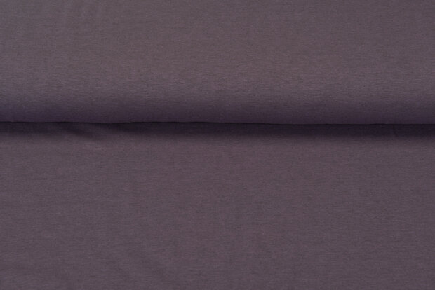 Katoenen Tricot Melee Black Yarn paars 1