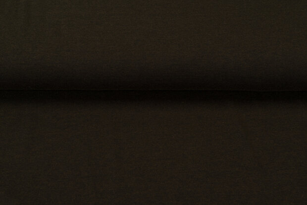 Katoenen Tricot Melee Black Yarn donkerbruin