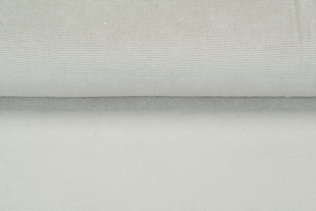 Feincord Jersey sand-grau