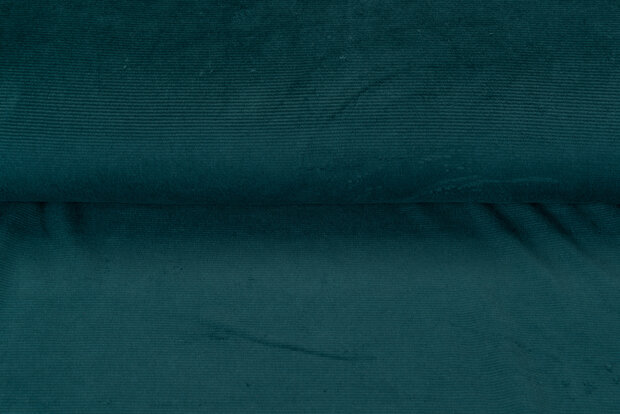 Feincord Jersey dunkelgr&uuml;n