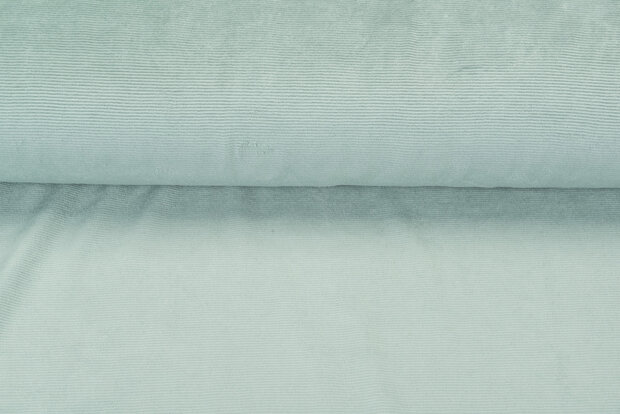 Feincord Jersey pastell mint