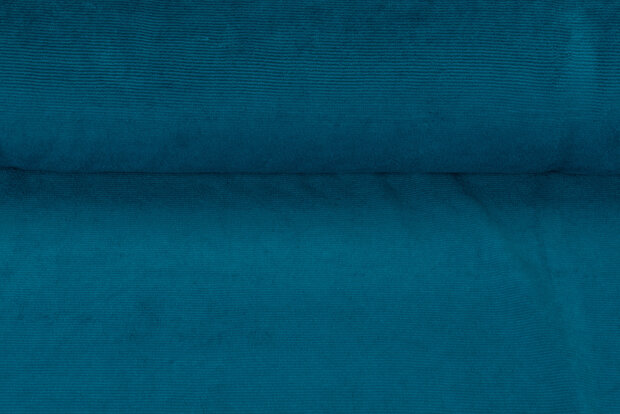 Rib jersey smal petrol