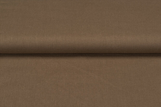Viskose Leinen braun