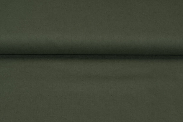 Baumwoll Leinen armeegr&uuml;n