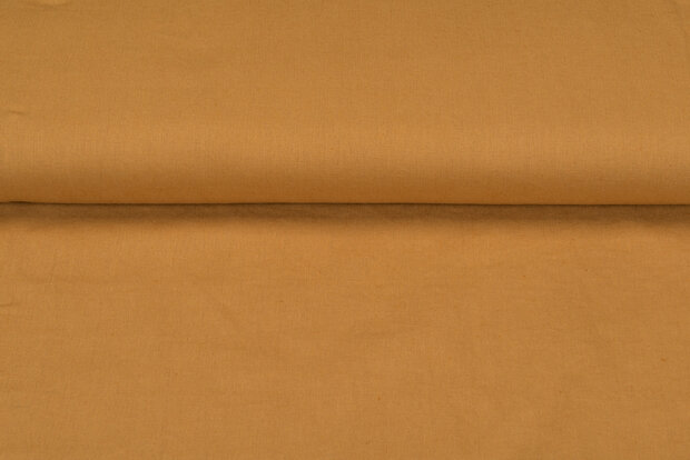Baumwoll Leinen ockergelb