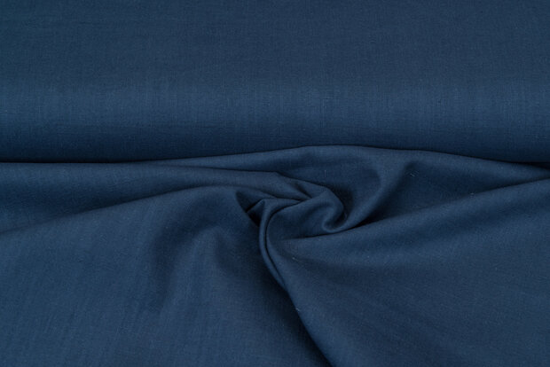 Linnen donker metaalblauw