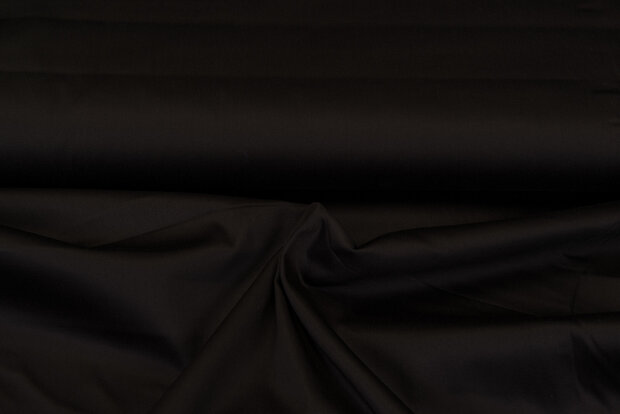 Baumwoll Stretch dunkelbraun 1