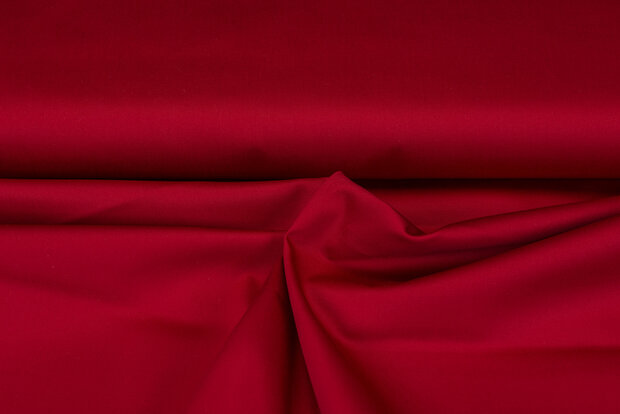 Baumwoll Stretch mittelrot