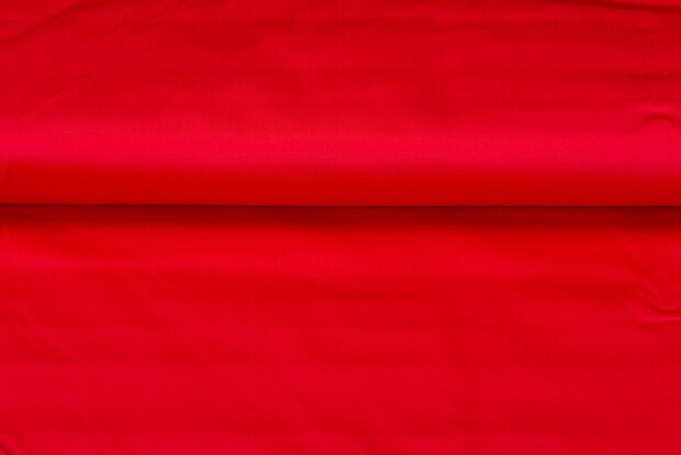 Baumwoll Stretch leuchtend rot