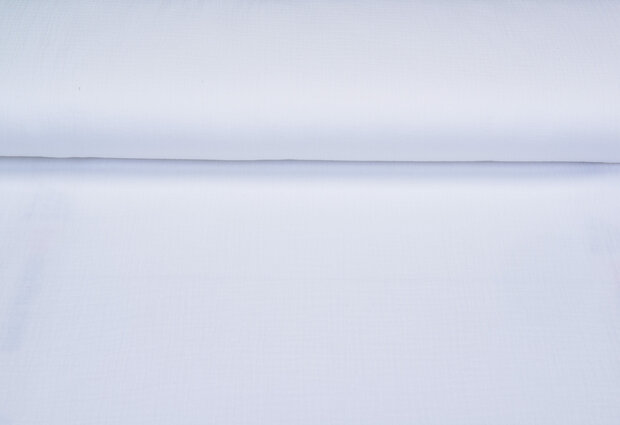 Katoenen mousseline uni off-white