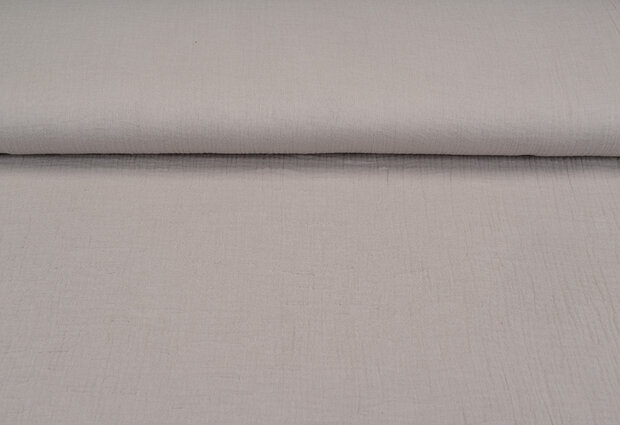 Baumwoll Musselin uni dunkelsand