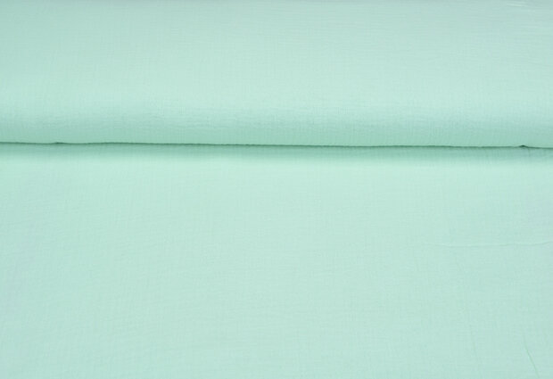 Baumwoll Musselin uni hellmint