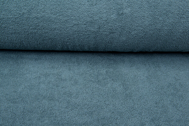 Frottee stoff dunkelmint