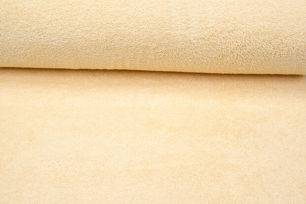 Frottee stoff vanille