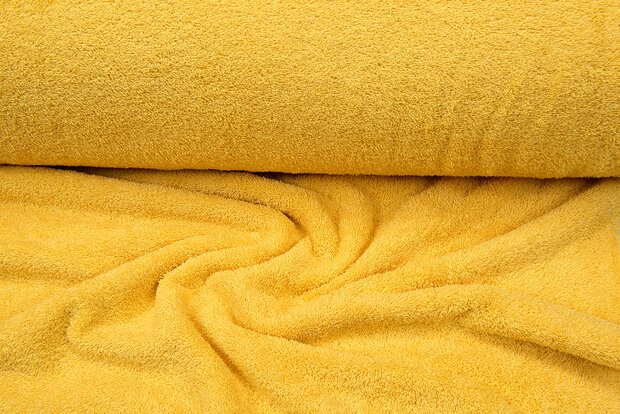 Frottee stoff gelb