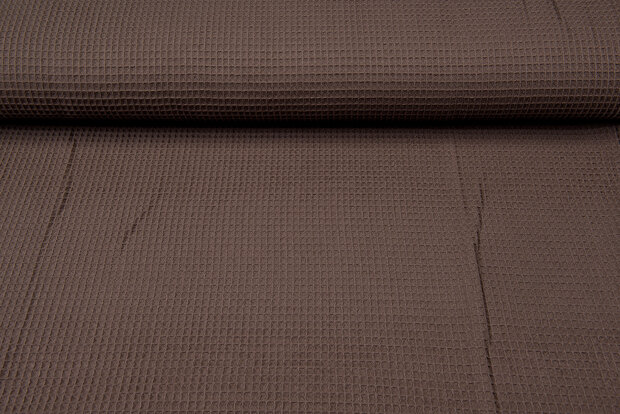 Wafeldoek fijn bruin