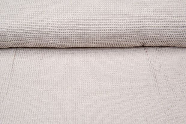 Wafeldoek fijn donkerzand