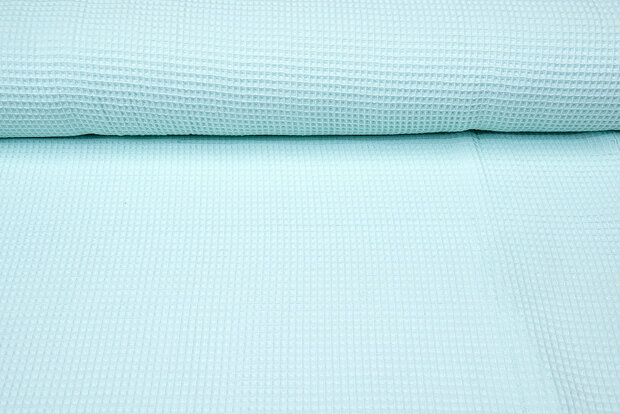 Wafeldoek fijn lichtmint