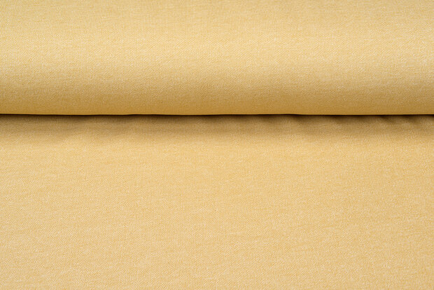 Sweat / French Terry melange pastel geel