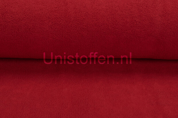 Katoenen Fleece rood