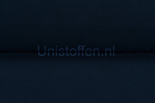 Katoenen Fleece donkerblauw