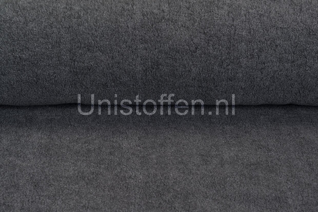 Katoenen Fleece donkergrijs