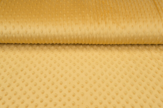 Minky fleece okergeel