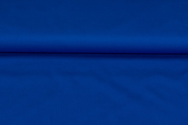 Baumwolle Popeline uni kobalt