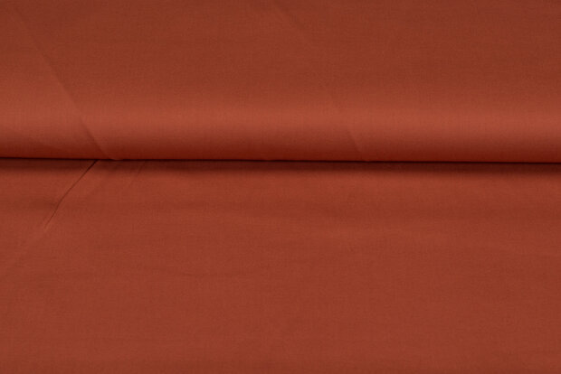 Baumwolle Popeline uni rost