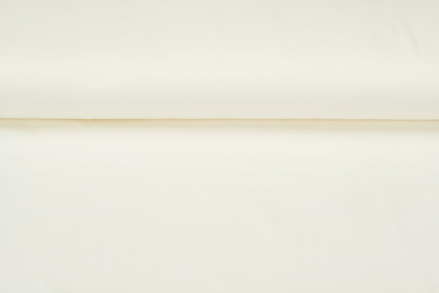 Katoenen Tricot uni ecru