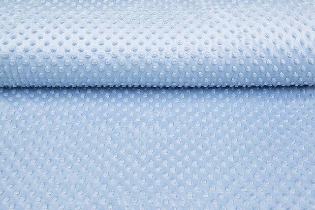 Minky fleece pastelblauw