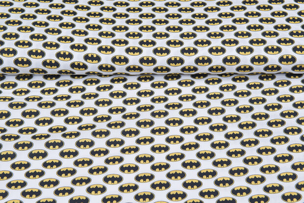 Licentie Katoen Poplin bedrukt Batman