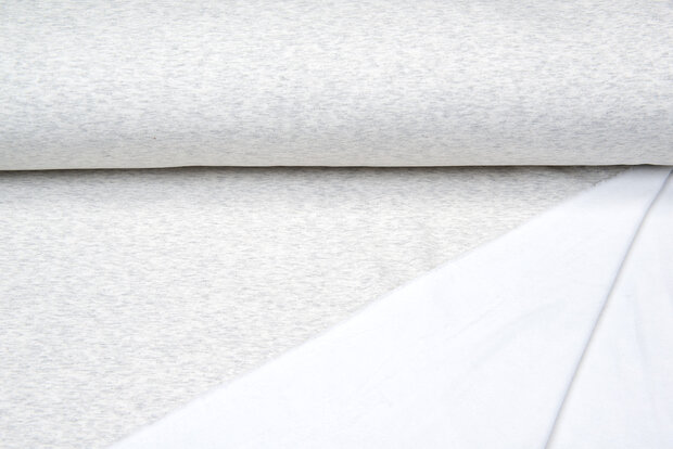 Alpenfleece lichtgrijs melee