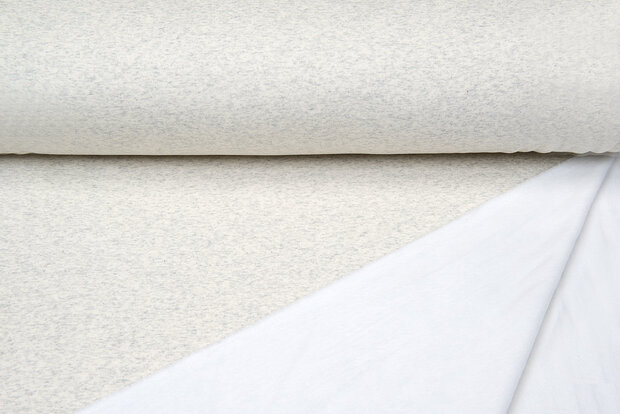 Alpenfleece lichtgrijs-ecru