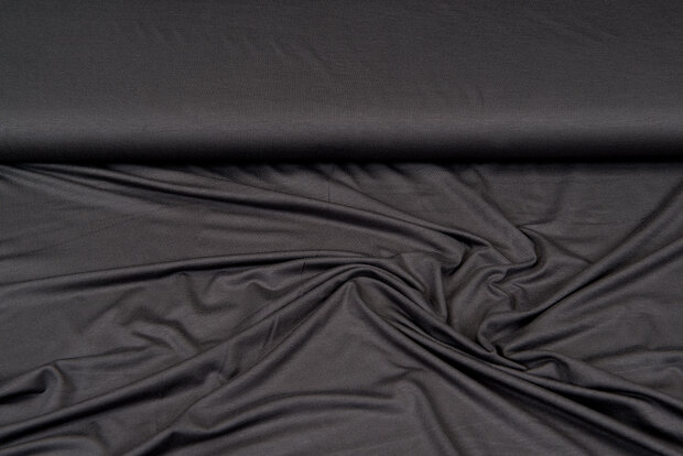 Viscose jersey donkergrijs-taupe