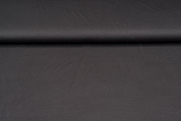 Viscose jersey donkergrijs-taupe