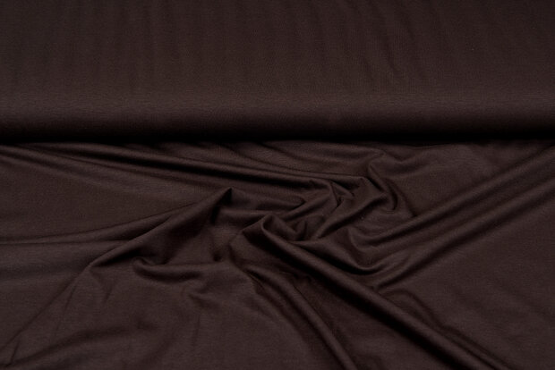 Viscose jersey bruin